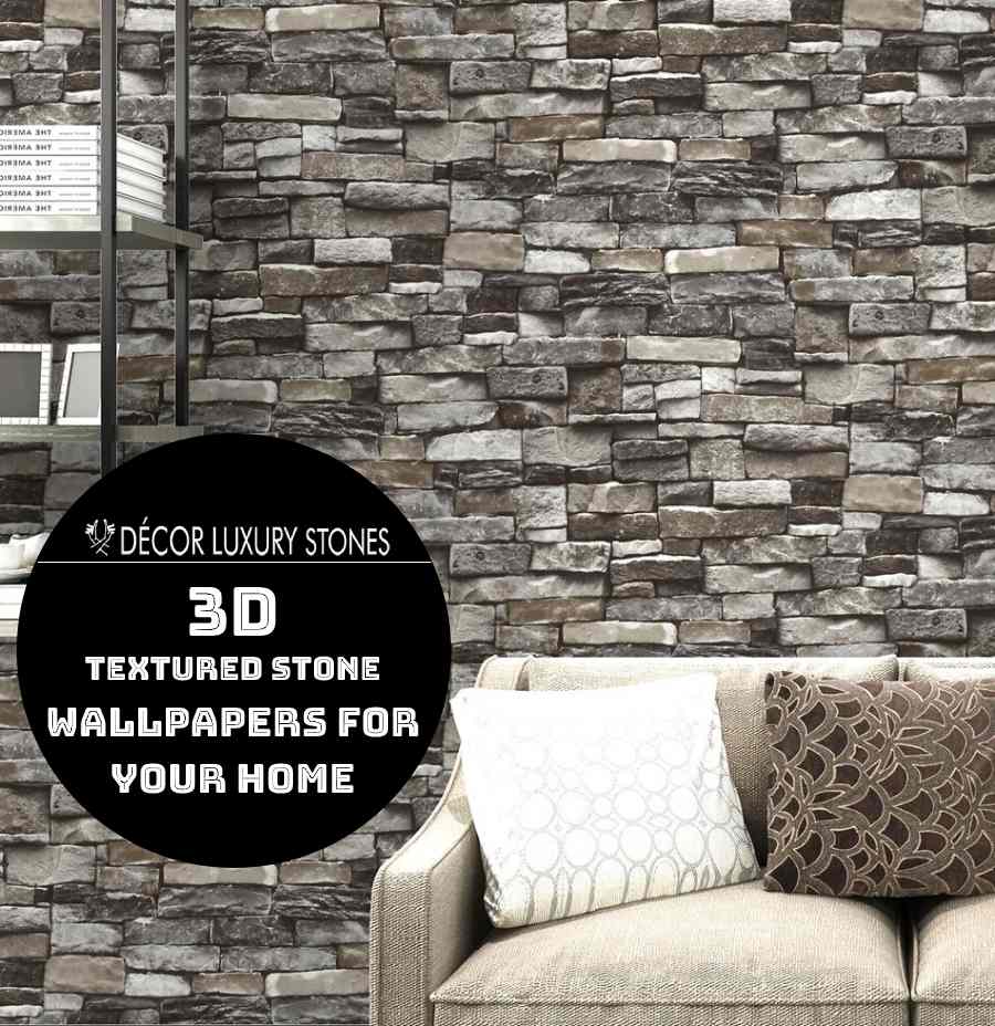 3D Textured Stone Wallpapers for your Home | Décor Luxury Stones